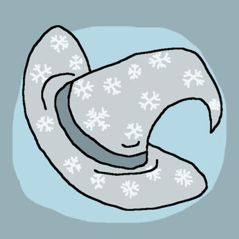 snow witch hat